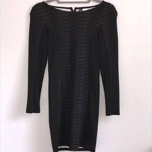 Long sleeve black dress